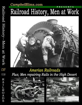 Railroad Train films Iron Horse gets Asthma ''Men at Work'' on RR RARE Steam Train