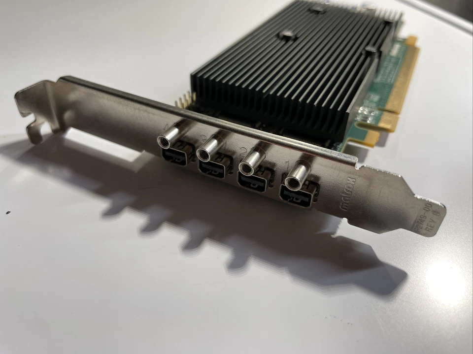 Matrox M9148 PCIe x16 1GB 4xDP Video Card High Profile P/N:M9148-E1024LAF Tested - Image 2 of 4