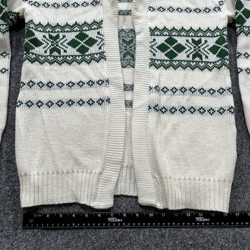 Vintage Cardigan Sweater Womens Mens Size M 38/40 Grandpa Green Ski Nordic - Picture 6 of 15