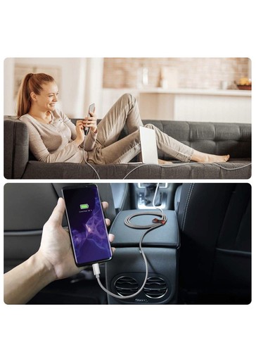 USB Type C Charger Cable 6.6FT,2-Pack,Nylon Charging Cord,Works with Sams - Picture 7 of 7