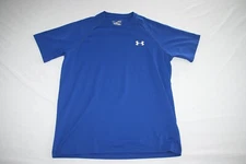 Under Armour Heatgear Base Layer Shirt Men M Blue 
