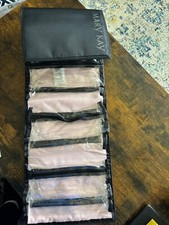 Mary Kay Black Travel ROLL UP MAKEUP/Organizer Bag with Removable Pouches NEW