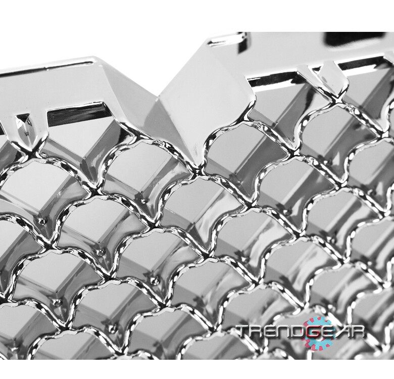 06 07 08 09 CHEVY TRAILBLAZER CHROME FRONT UPPER MAIN TOP MESH GRILLE