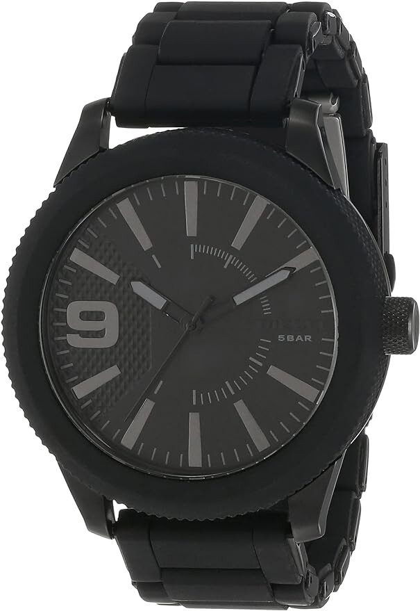 Diesel DZ1873 Rasp 50mm Men's Black Stainless Steel Watch for sale