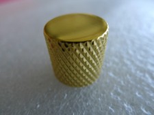 1 pcs Metal Flat Top Tele Style Guitar Knob Push Fit 1/4" Split Shaft Pot GOLD