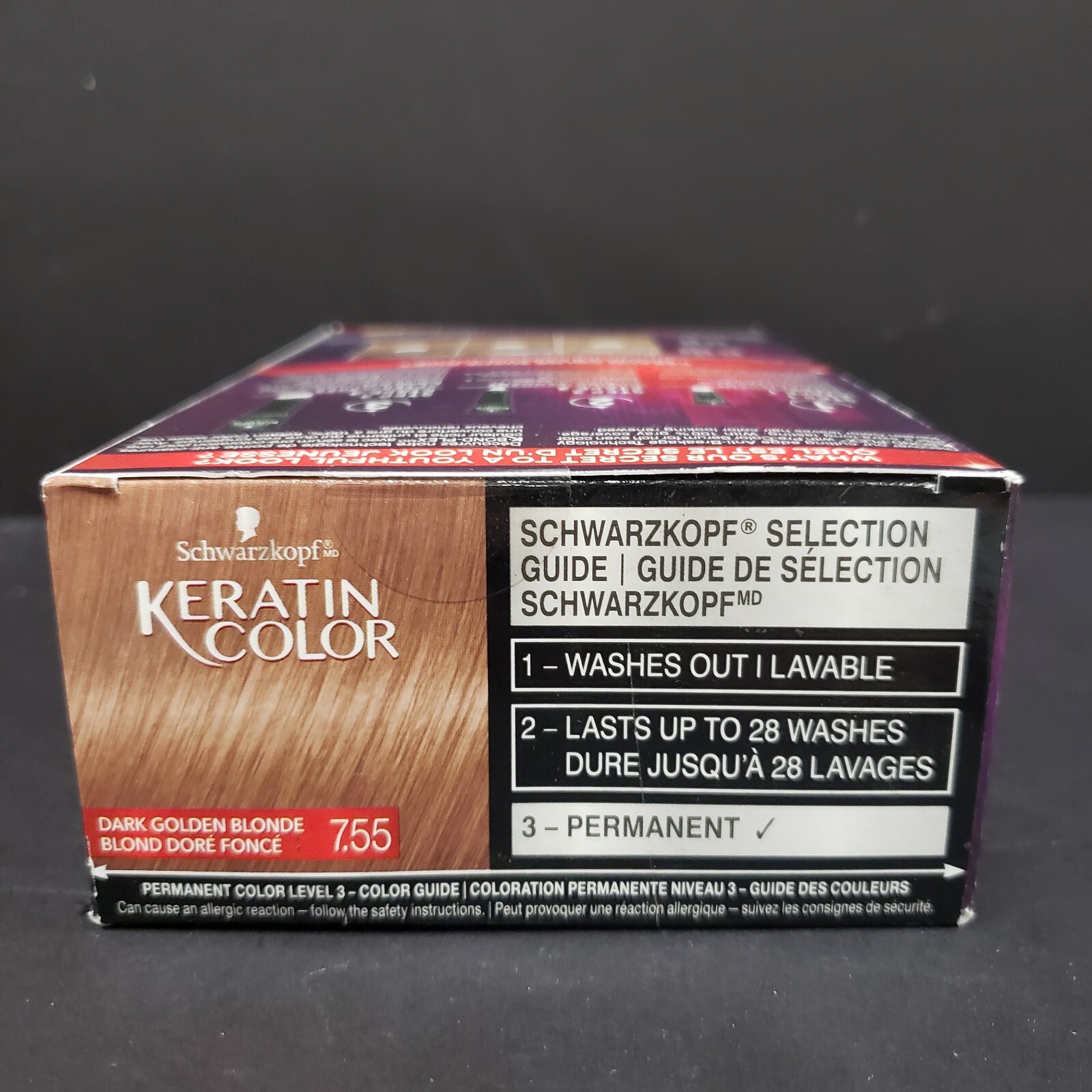 Schwarzkopf Color Keratin Color 7.55 Dark Golden Blonde Permanent Color