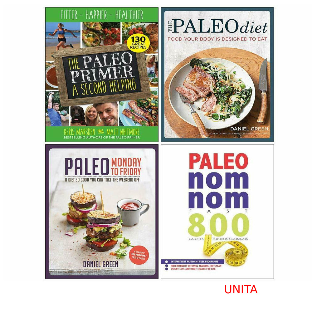 Paleo Primer,Paleo Diet,Monday to Friday,Nom Nom Fast 800 4 Books Collection Set