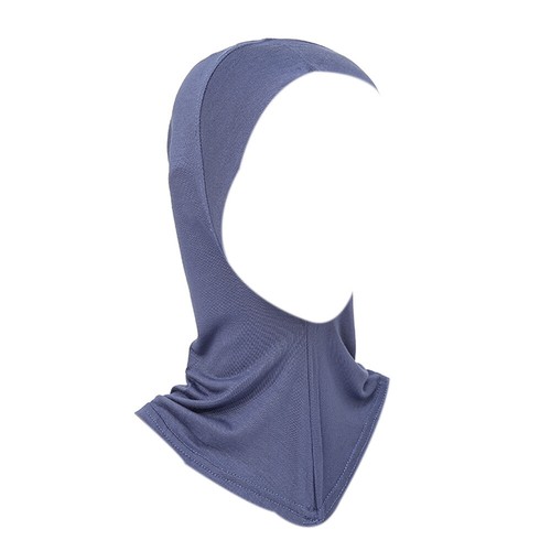 Women Solid Cotton Stretch Balaclava Hood Hat Neckflaps Elastic Beanie Cap - Picture 18 of 31