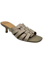 Donald Pliner Women's Chicago Distressed Metalic Sandal Light Taupe