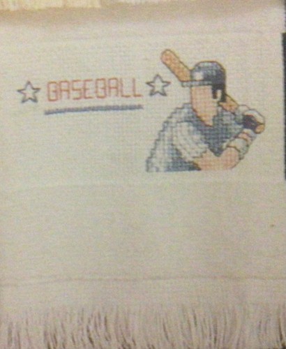 Leisure Arts cross stitch pattern called ' Towels For Good Sports - Picture 6 of 12