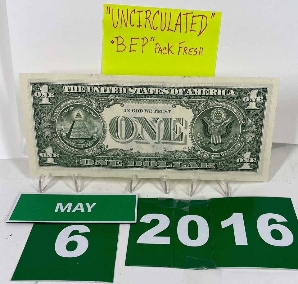 Birthday/Anniversary Dollar May 6 2016 . Fancy Serial Number Uncirculated “Gem” - Image 3 of 4