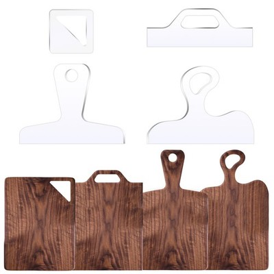 Router Templates, 4pcs Acrylic Charcuterie Board Handle Template