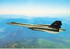Unposted Postcard Airplanes LockHeed SR-71 Blackbird Lockheed Photo Made in USA