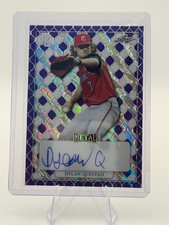 2022 Leaf Metal Perfect Game Dylan Questad Autograph Purple 1/1