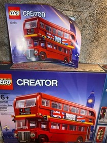 RETIRED LEGO 10258 CREATOR EXPERT LONDON BUS - COMPLETE SET W/ BOX & MANUAL