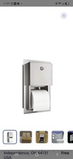 Recessed Commercial Toilet Paper Dispenser, 2 Roll Stainless Steel Toilet Paper
