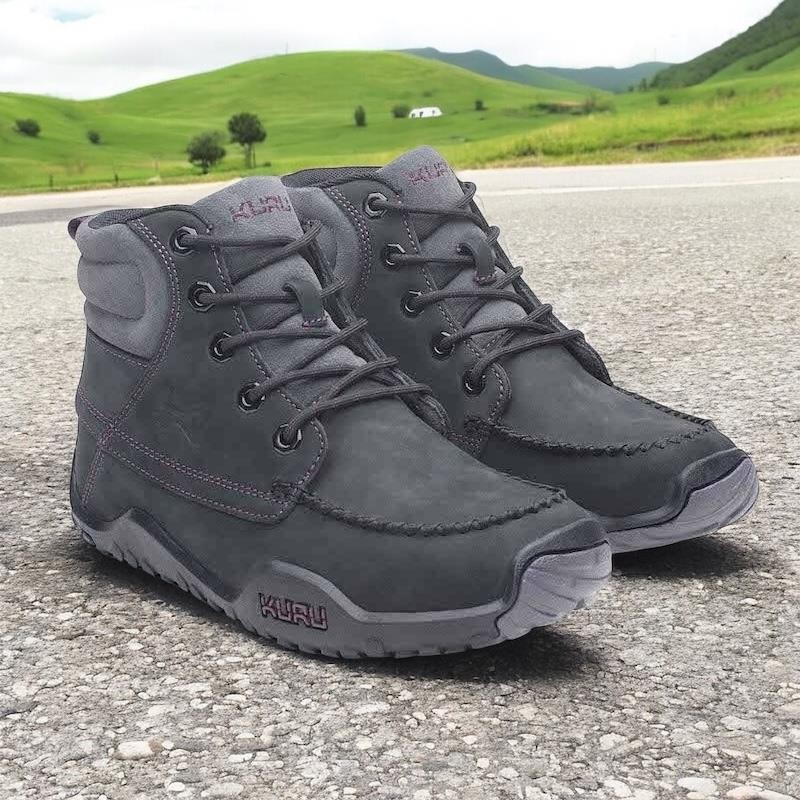 KURU Quest Women's Hiking Boot Jet Black Basalt Fig Purple