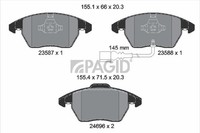 Pagid Bremsbelagsatz Scheibenbremse T2498N FüR VW Passat B6 3C2 Variant 3C5 Golf
