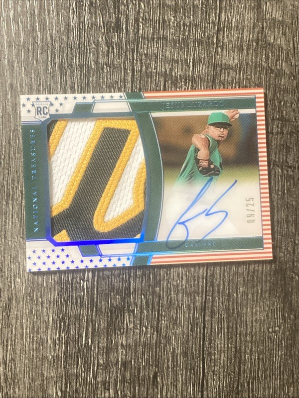 2020 National Treasures Jesus Luzardo Auto Patch Ssp /25 True RPA