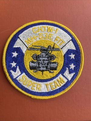 4'' NAVY CHTW-1 MH-53E FIT SUPER TEAM EMBROIDERED PATCH Heavy Duty Made New