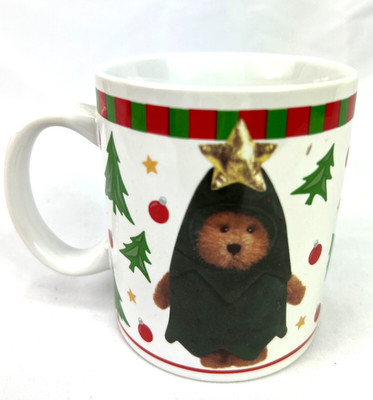 Bearware Pottery Works BOYDS Collection MUG 2004 Christmas Bears/Trees/Ornaments