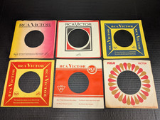 Lot of 6 Vintage RCA Victor 45 RPM 7" Company Record Sleeves for Rock Jazz Soul