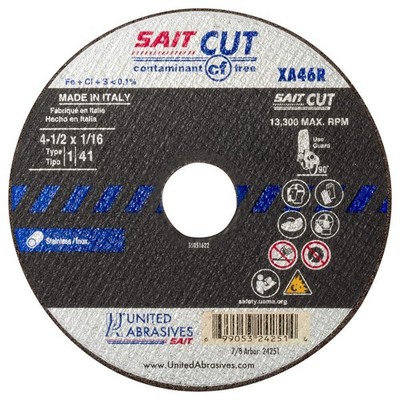 UNITED ABRASIVES-SAIT 24252 CutOff Wheel,STAINLESS,5''x1/16''x7/8'' 5LUE5