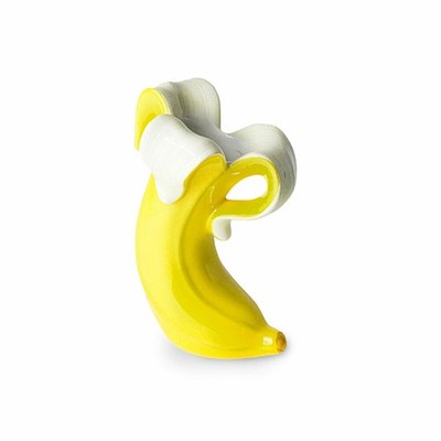 Donkey Products Vase Small Banana Romance Dekovase Blumenvase Dolomit Gelb 14 cm