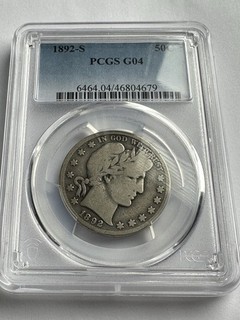 1892 S Barber Half Dollar Pcgs Good 4