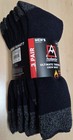 3 Pairs Avalanche Men's Ultimate Thermal Crew Socks Navy Blue Size 6-12