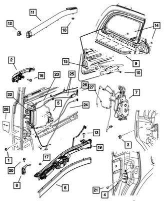 取引 2017-2026 Chrysler Sliding Door Hinge, Left 68411071AA | My Mopar