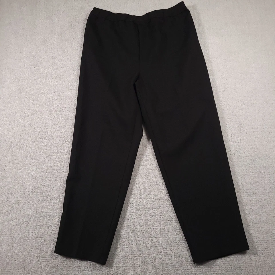 Vtg 90s Bend Over Levi's Pull On Pants Women's 18W Black Elastic Waist High Rise - Image 2 of 4