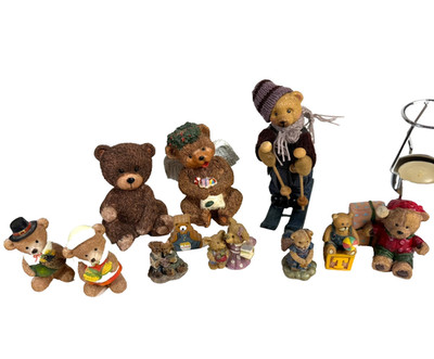 Lot of 11 Bears Like Cherished Teddies Boyds Bears Candle BIRTHDAY vintage T59?