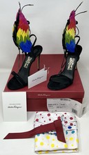 Salvatore Ferragamo X Edgardo Osorio Winged Stiletto Pumps Heels - Size 7.5