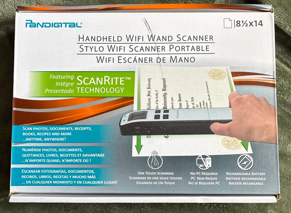 Pandigital Handheld Wand Scanner Red PANSCN08RD Photo Picture Arts Crafts - Image 2 of 4