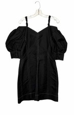Ganni Size 8/10 Black Pre-Owned Dress- Ladies