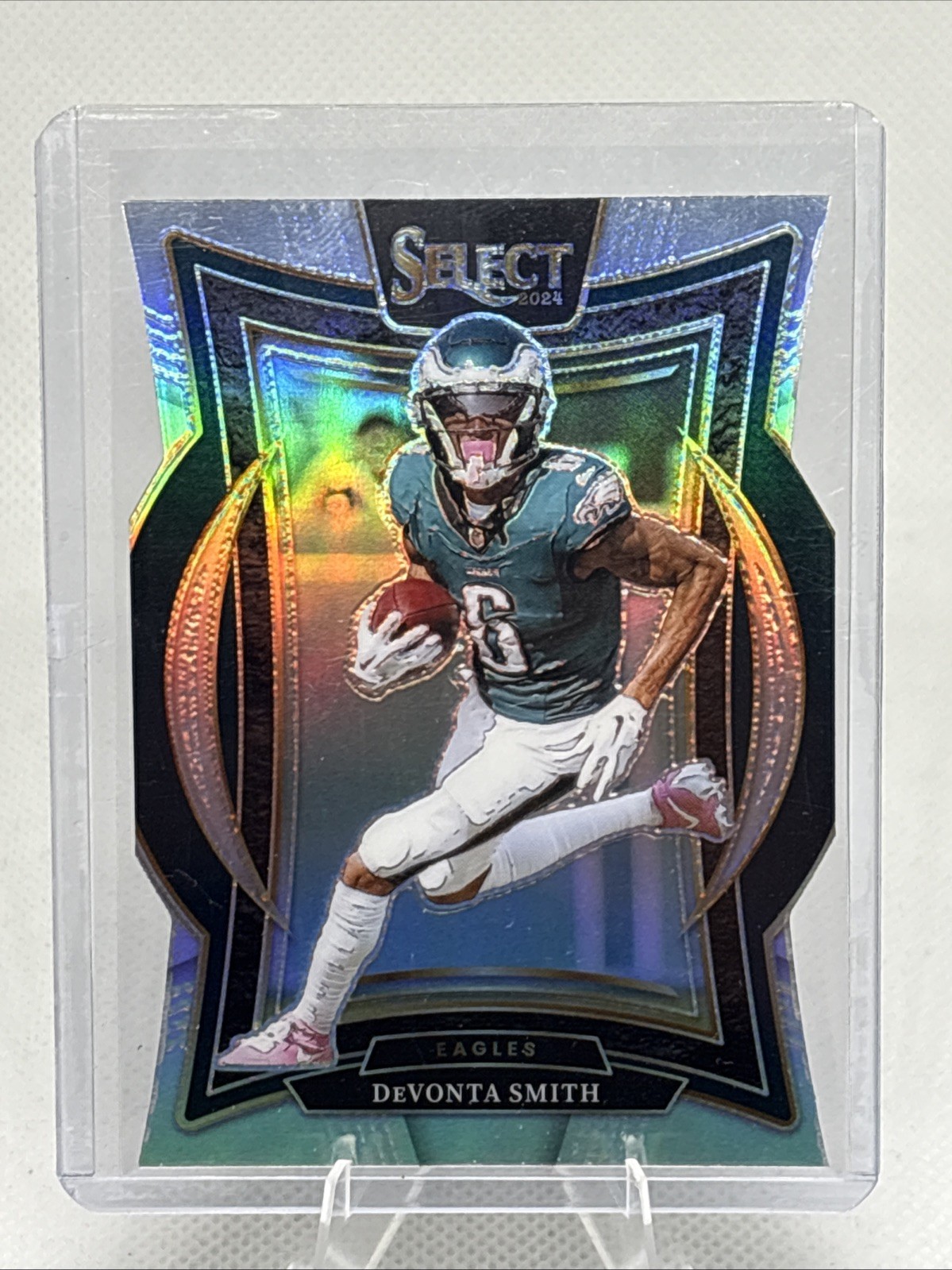 2024 Panini Select - Devonta Smith #51 Silver Prizm Die-Cut