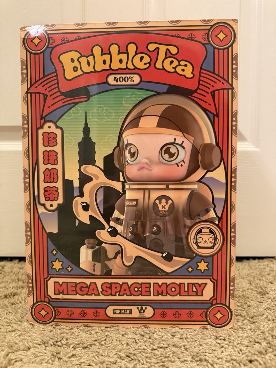 RARE POP MART MEGA SPACE MOLLY 400% BUBBLE TEA LIMITED EDITION