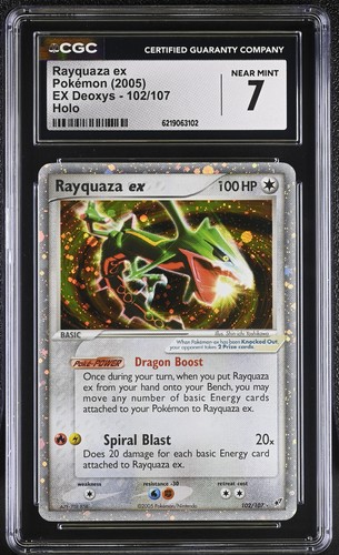 Rayquaza ex graded CGC 7 for sale on eBay