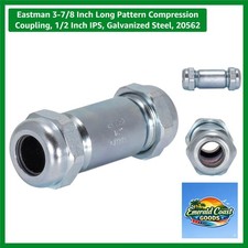 3-7/8 Inch Galvanized Steel Compression Coupling - Leak-Proof Pipe Connector