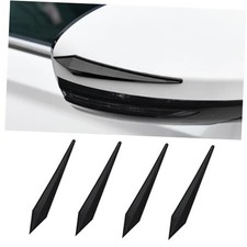 4PCS Car Door Edge Guard Protector, Self-Adhesive Vehicle Rearview Mirror Black