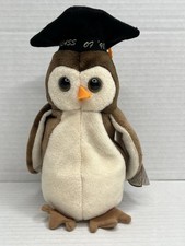 TY Beanie Baby WISE the OWL Class of '98 (DOB May 31, 1997) 1998 With Tags