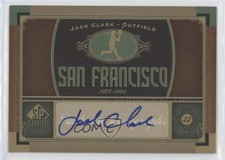 2012 SP Signature Edition Jack Clark #SF7 Auto 0b0