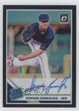 2019 Panini Donruss Optic Black Prizm 10/50 Stephen Gonsalves #RRS-SG Auto 8vc