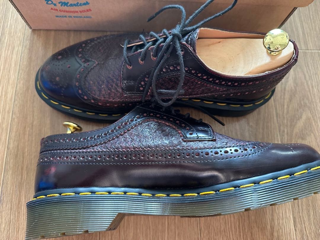 Dr. Martens 1461 Burgundy Leather Shoes UK7 - Made in England image 6