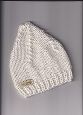 Newborn Baby Cream 20 WOOL Hat Handmade Gift Winter H121 Aran