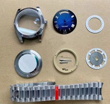 Diy 40mm Kit Stainless Steel Watch Case Dial Hands For 2834 2836 No Movement Diy 40mm Kit Stainless Steel Watch Case Dial Hands For 2834 2836 No Movement