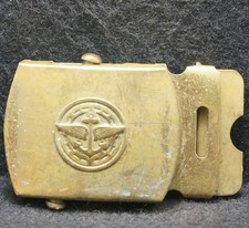 XG03126 VINTAGE 1970s NAVAL AVIATOR ARMED FORCES MENS BRASS BELT BUCKLE