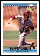1992 Donruss Tommy Greene Philadelphia Phillies #94