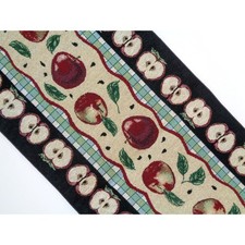 Tapestry Table Runner Apples Manual Woodworkers Farmhouse 36" Country USA Made